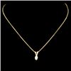 Image 1 : 0.11ctw Diamond Pendant in 14K Gold