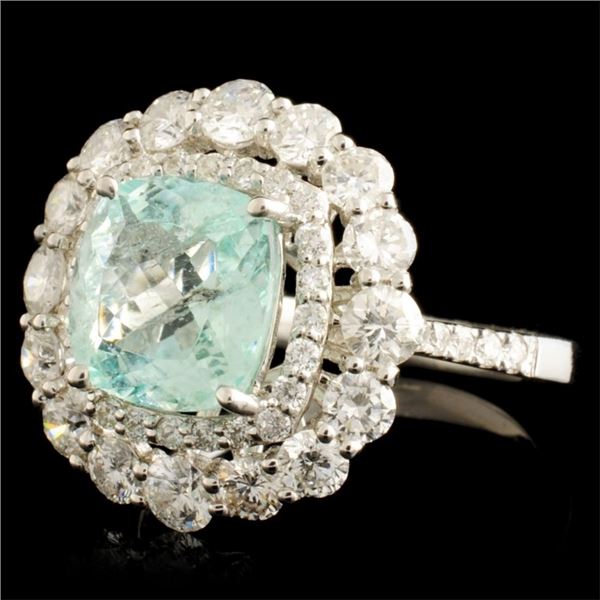 2.64ct Tourmaline & 1.74ctw Diam Ring in 18K Gold