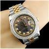 Image 6 : 36MM Rolex DateJust 116233 Diamond Watch 18k YG/SS