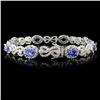 Image 1 : 5.52ct Tanzanite & 4.38ct Diam Bracelet in 18K WG