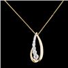 Image 2 : 0.58ctw Diamond Pendant in 14K Gold