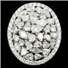 Image 2 : 3.39ct Natural Diamond Ring in 18K White Gold