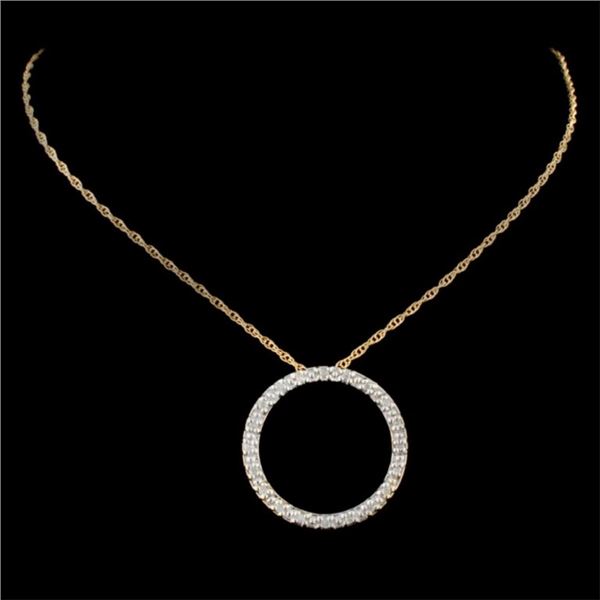 0.37ctw Diamond Pendant in 14K Gold