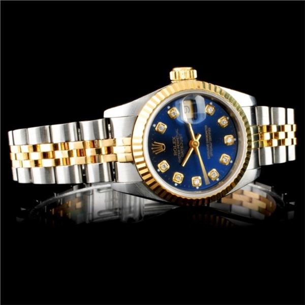 18K & SS Ladies Rolex DateJust Watch