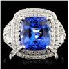 Image 2 : 4.69ct Tanzanite & 1.00ctw Diamond in 18K WG