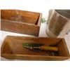 Image 2 : Vintage wood product crates, Vintage Clarks ,