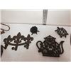 Image 3 : Collection of metal and cast iron  ornaments and wall hangers