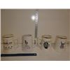 4 Vintage Hycroft Steins