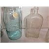 Image 7 : Glass pitcher, vintage jars and bottle