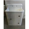 Image 1 : Build In Cast iron Sink with Wooden Cupboard