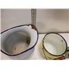 Image 3 : Enamel Ware: Jug, Lidded Bucket, Soapdish