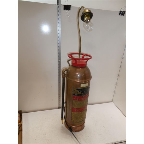 Folk Art, Light on a Copper Fire Exstinguisher