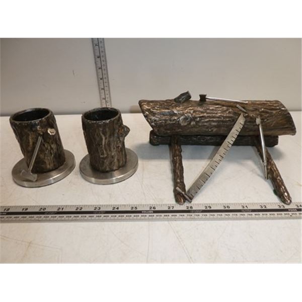 Folkart Metal Pen Holder?? Center Piece