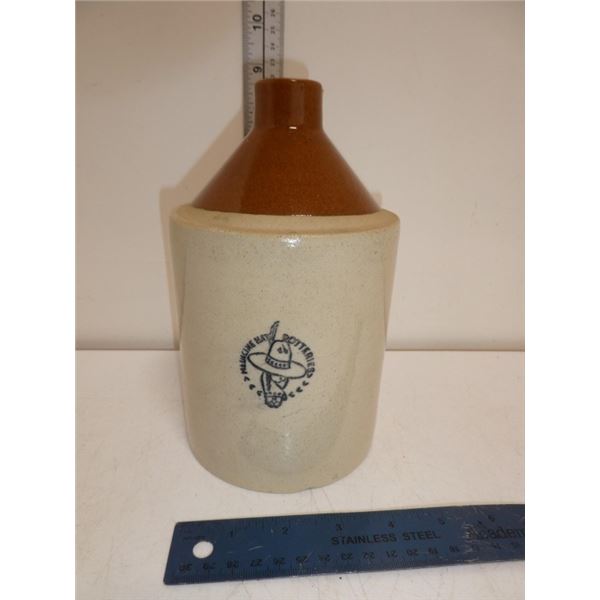 Antique Medice Hat Potteries Stone Jug