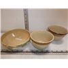 3 Medalta Stone Bowls