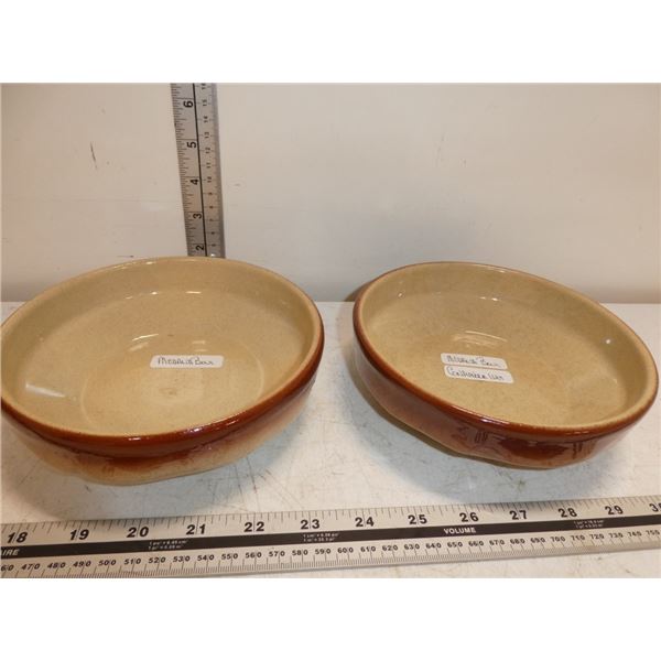2- Medalta Stone Serving Dishes