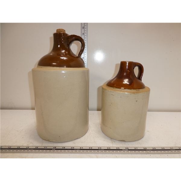 2 Antique Stone Jugs