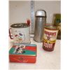 Image 3 : Misc. Vintage Tins, Metal Trivet,Sirup Dispencer,