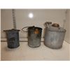 Image 1 : Galvanized Oil Can, General Wares 1 Quart Jug and