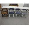 4 Antique Wooden Chairs