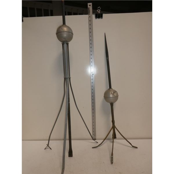 2 Antique Lightning Rods