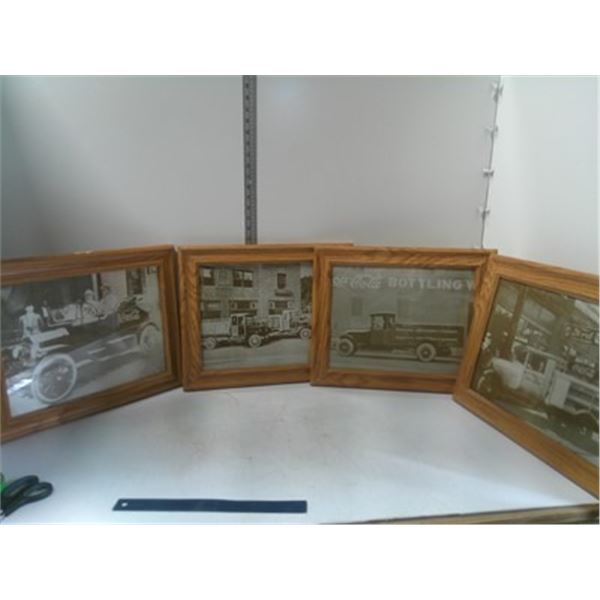 4- Framed Coca Cola Prints