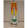 Vintage 7-Up Metal Thermometer
