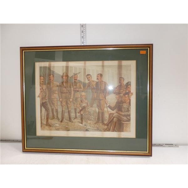 Framed Print: "A General Group"