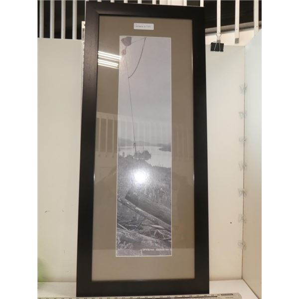 Framed Early Century Logging Picture
