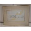 Image 1 : Framed, Signed Print "At the Trough"