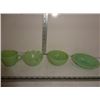 3 Jadeite  glass bowls, cream cup