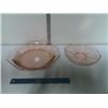 Image 1 : 2 Depression Glass Serving Bowl and Plate