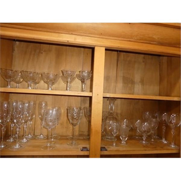 Antique Glass Chrystal Glass Stem Ware