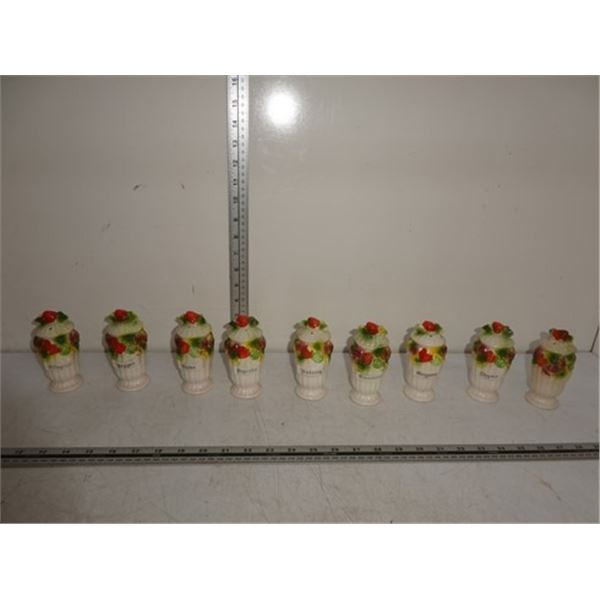 Vintage full set of spice shakers