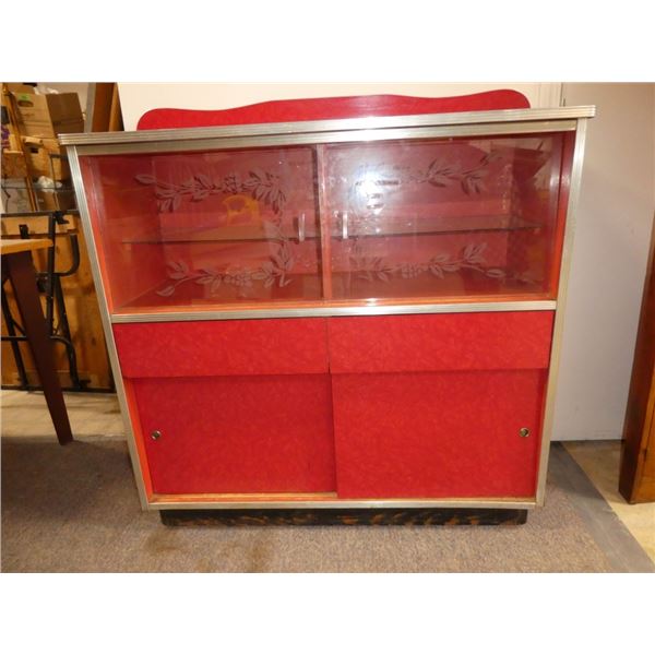 Vintage Arborite Side Cupboard