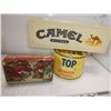 Image 2 : Misc. Vintage Tins: Camel Filters, Top Cigarette,