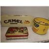 Image 5 : Misc. Vintage Tins: Camel Filters, Top Cigarette,