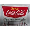 Image 4 : Coca Cola Display Rack with Metal Sign