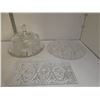 Image 1 : Heavy Chrystal Serving Platters and Covered