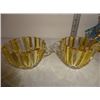 Image 2 : Vintage flashed color cream and sugar dishes,