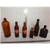 Vintage orange crush bottles, misc antique