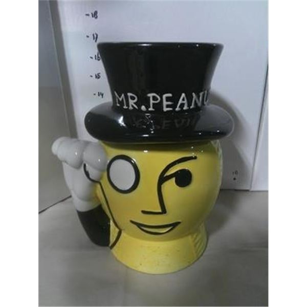 Mr. Peanut Ceramic Lidded Jar