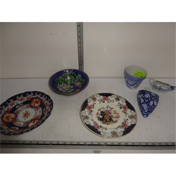 Vintage Enamel Chinese Bowl, Vintage Made in Japan