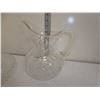 Image 2 : Heavy Chrystal Serving Platters and Jug