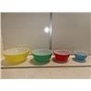 Set of  4 Pyrex Nesting Bowls
