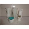 Randall milk glass vase, glass vase, white glass