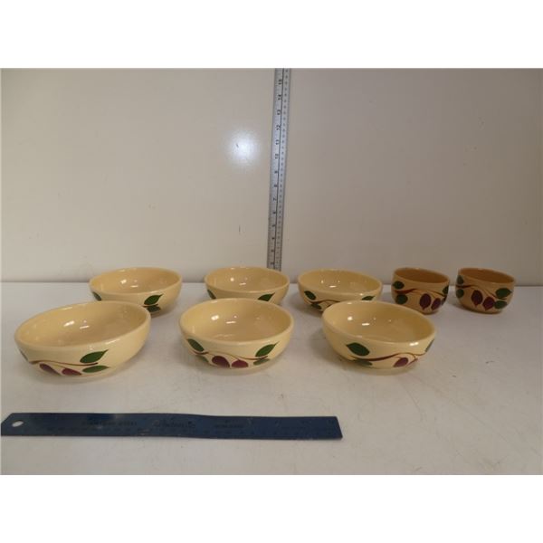 Vintage Stoneware 8 Serving Bowls
