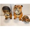 Image 3 : 3 Chalkware Dog Statues
