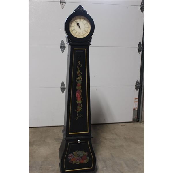 Vintage Looking Freestanding Clock with Storage