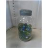 Image 1 : Glass Jar with Marbles